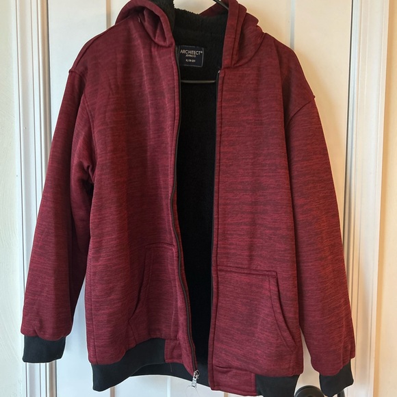 NWT - Architect Red Zip-Up Hoodie BOYS - XL - Picture 5 of 5